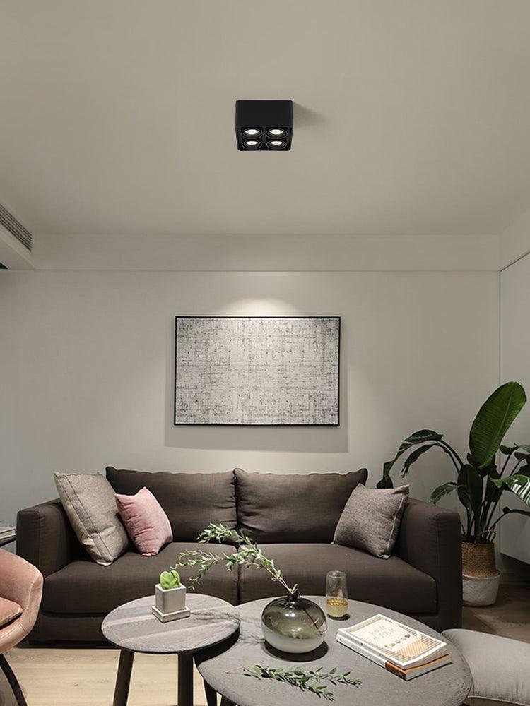 Devely Spotlight Surface Mount Twin LED Angular Minimalist