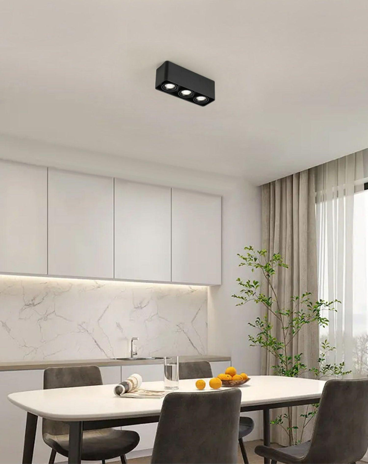 Devely Spotlight Surface Mount Twin LED Angular Minimalist