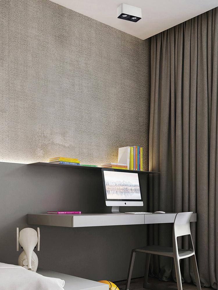 Devely Spotlight Surface Mount Twin LED Angular Minimalist