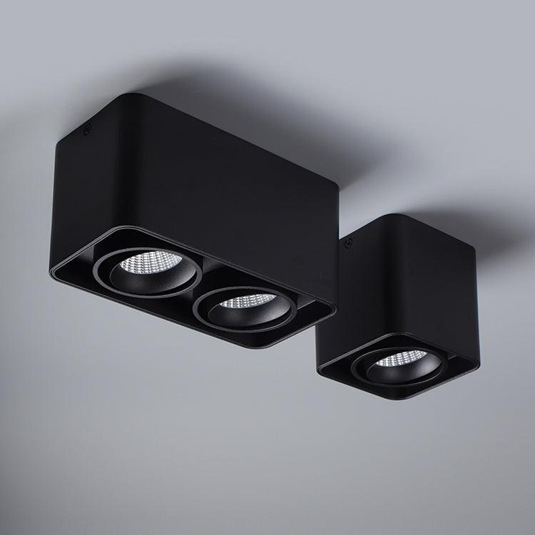 Devely Spotlight Surface Mount Twin LED Angular Minimalist