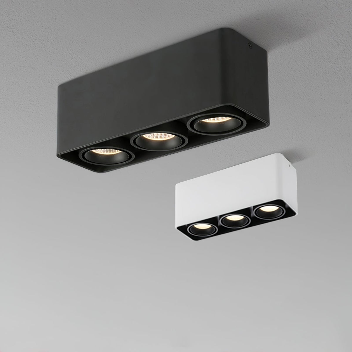 Devely Spotlight Surface Mount Twin LED Angular Minimalist