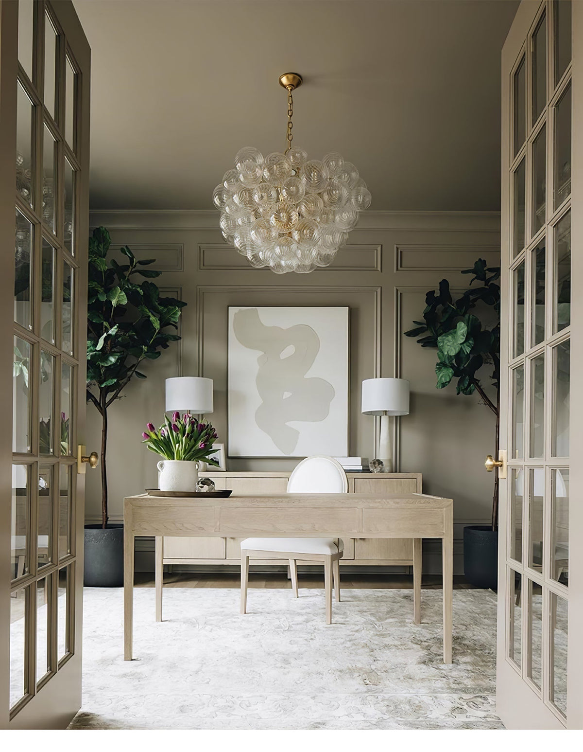 Ben Chandelier Glass Ball Bubble Modern