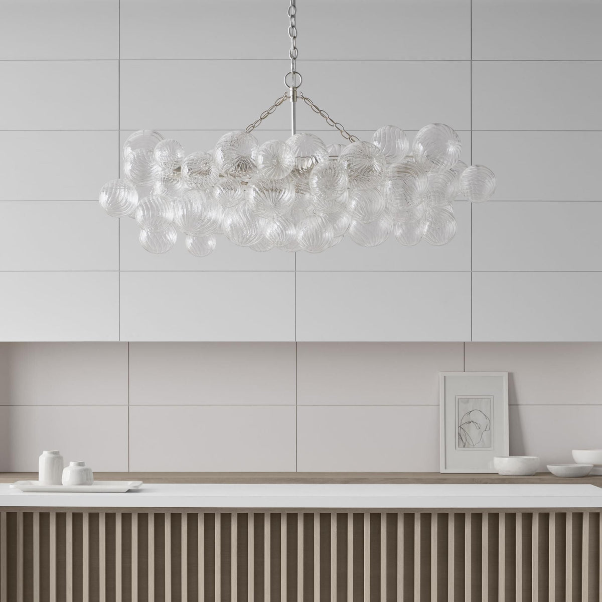 Ben Chandelier Glass Ball Bubble Modern
