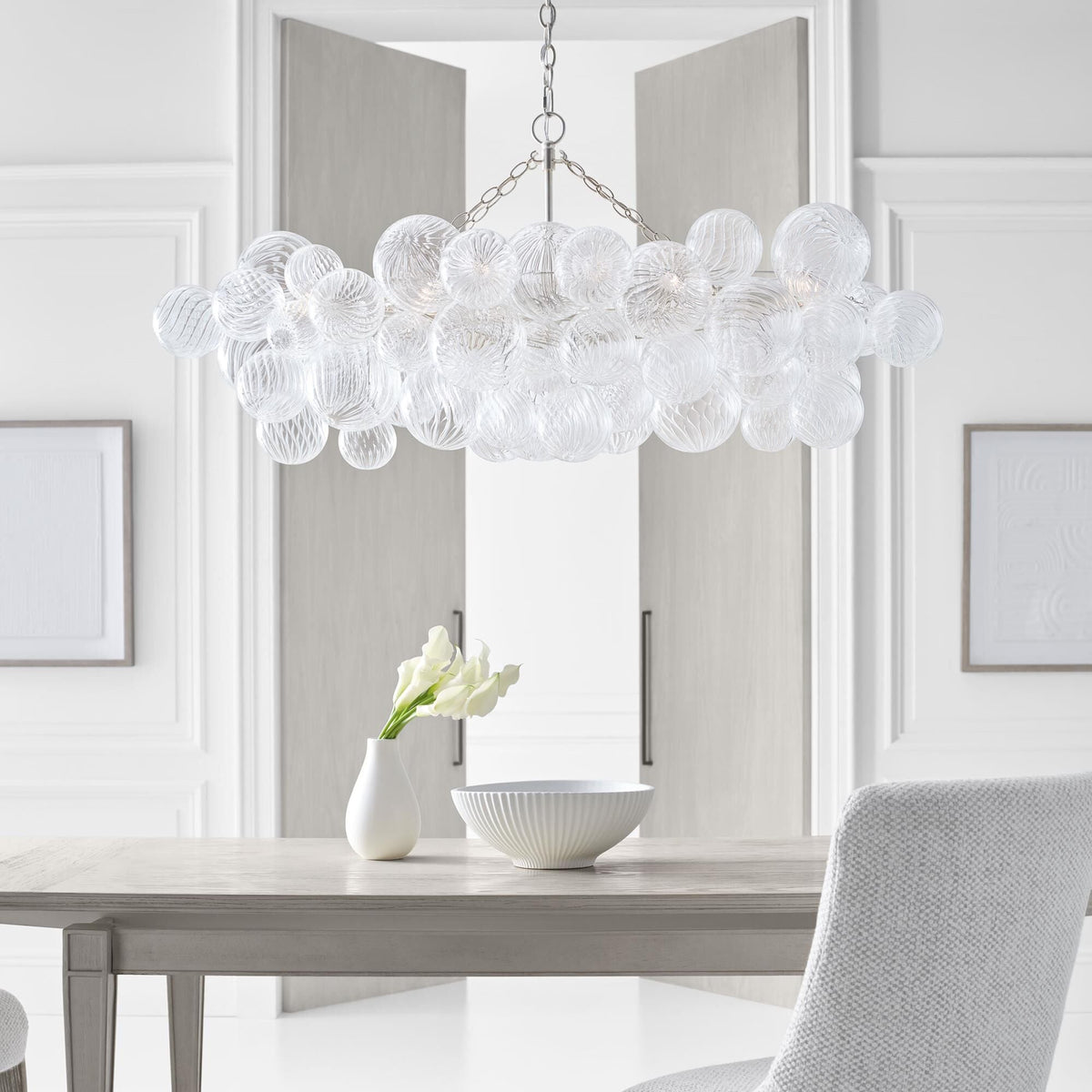 Ben Chandelier Glass Ball Bubble Modern