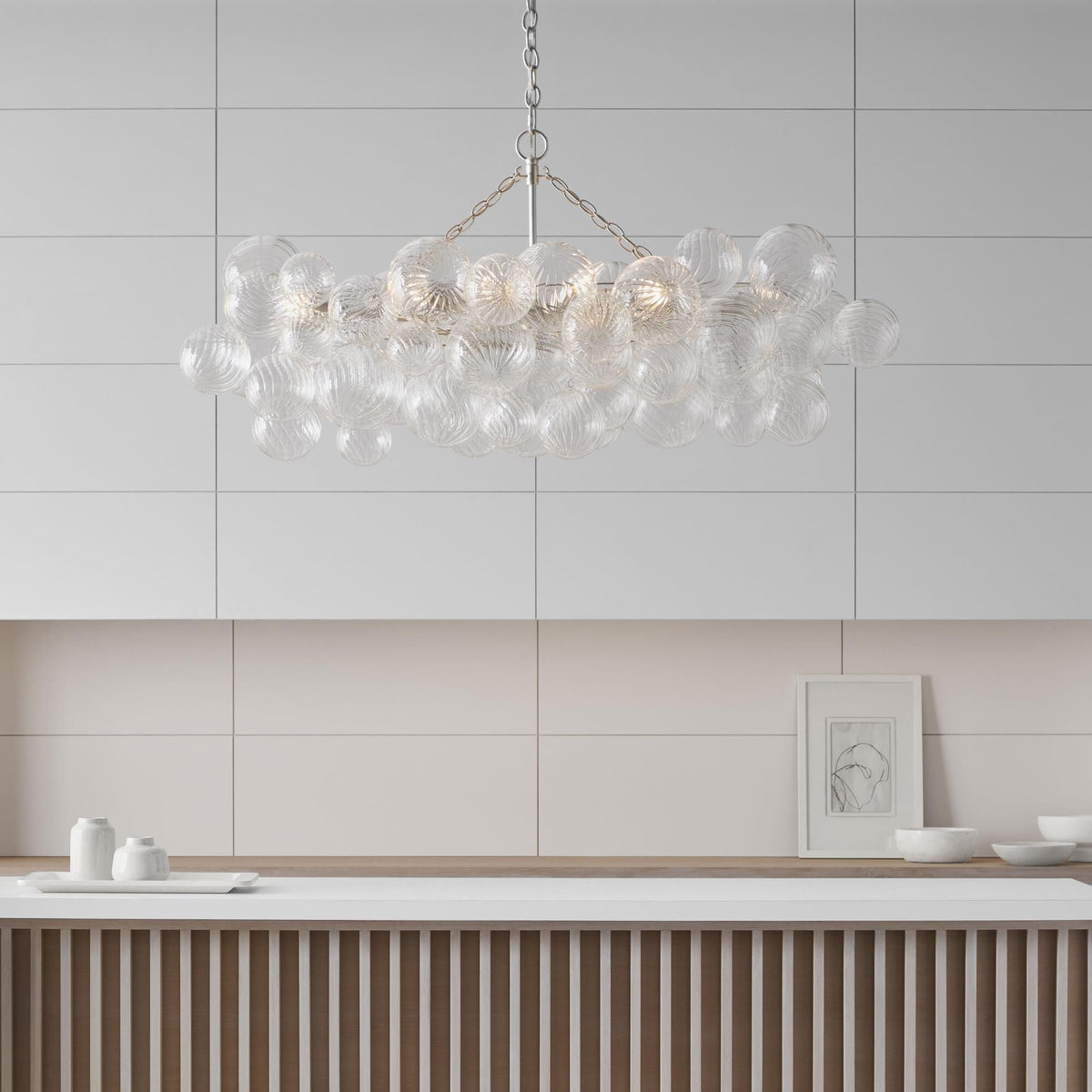 Ben Chandelier Glass Ball Bubble Modern
