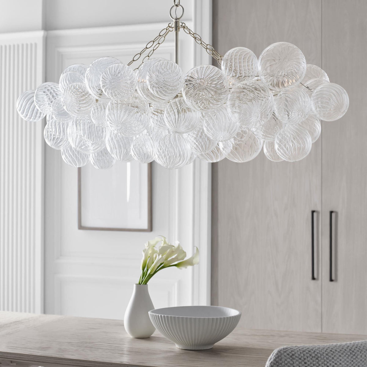 Ben Chandelier Glass Ball Bubble Modern