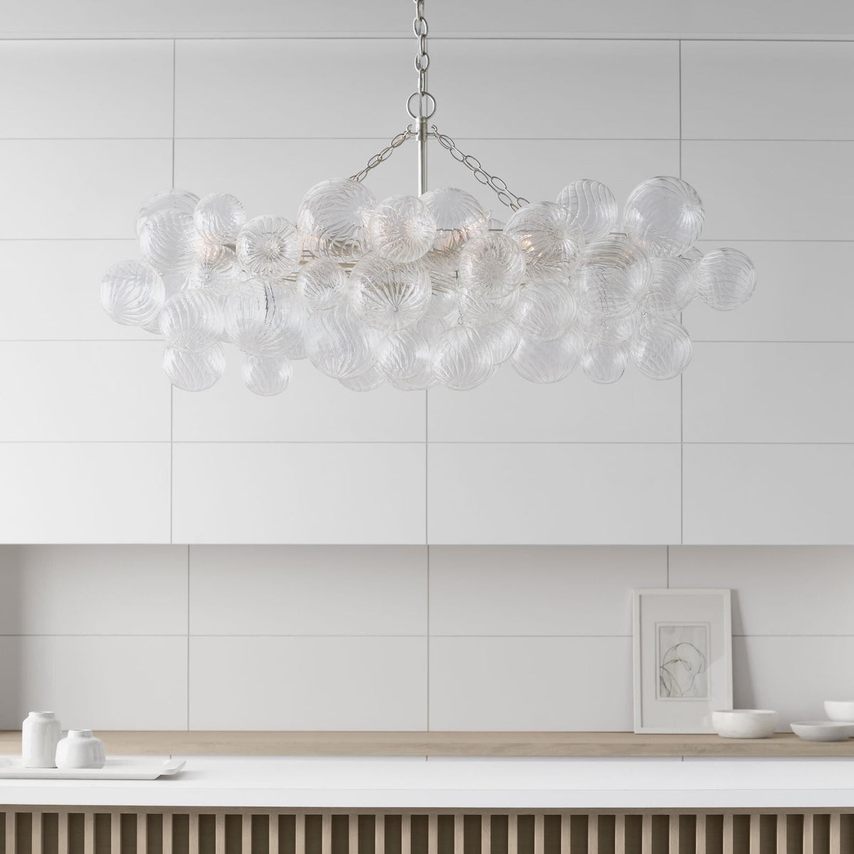 Ben Chandelier Glass Ball Bubble Modern