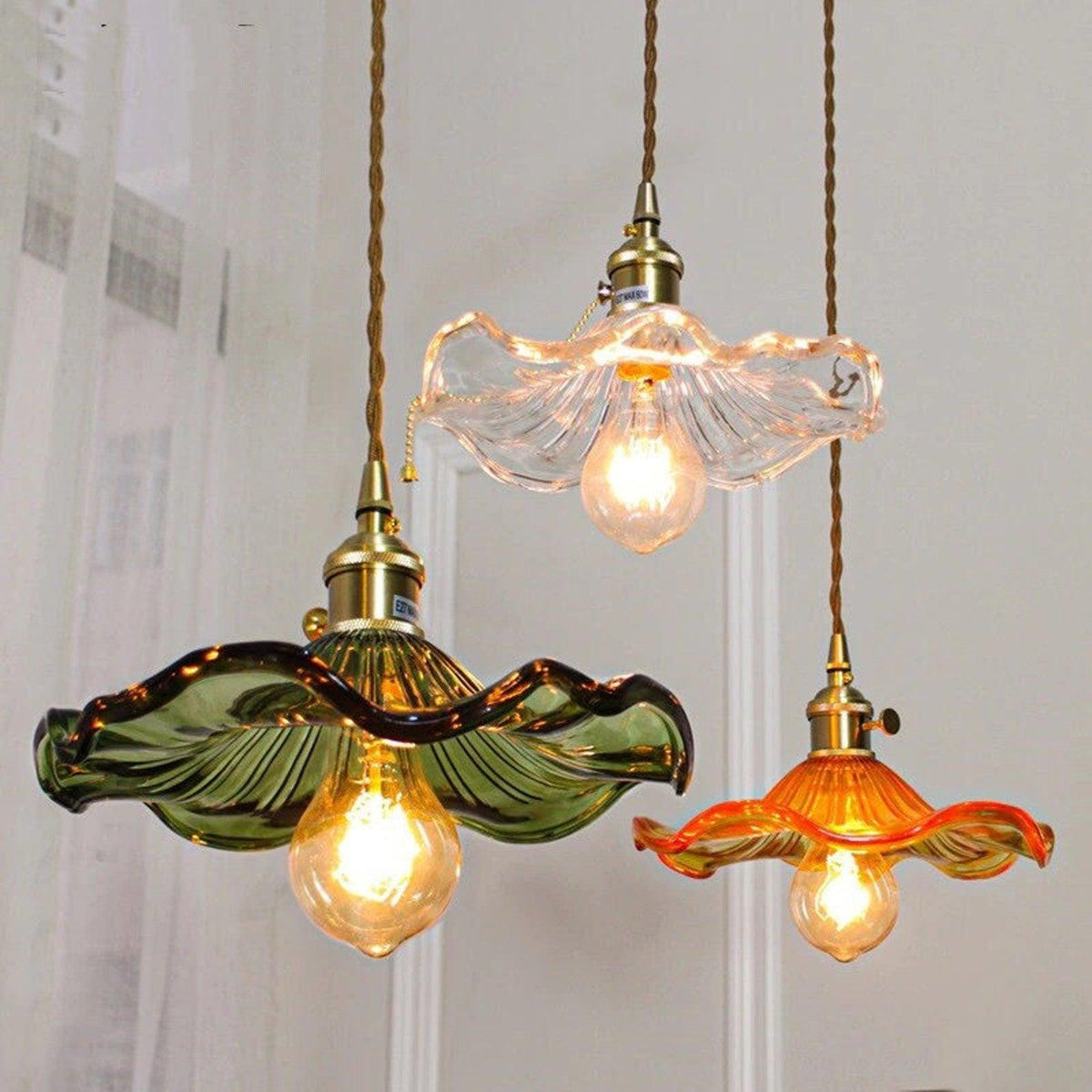 Daphne Modern Glass Flower Pendant Light