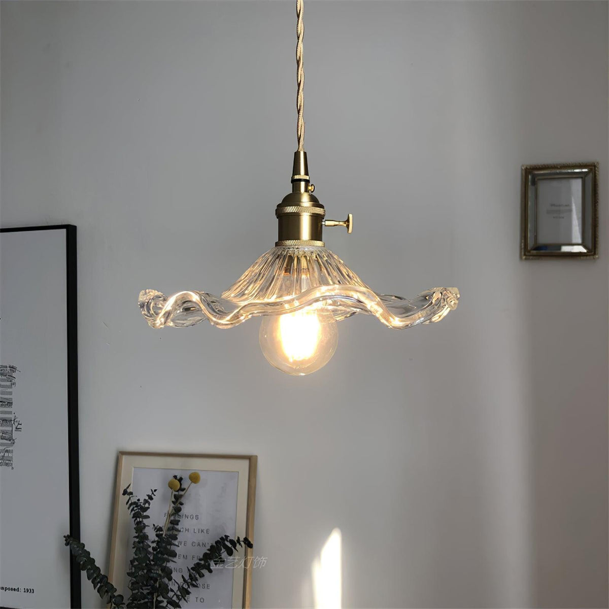 Daphne Modern Glass Flower Pendant Light