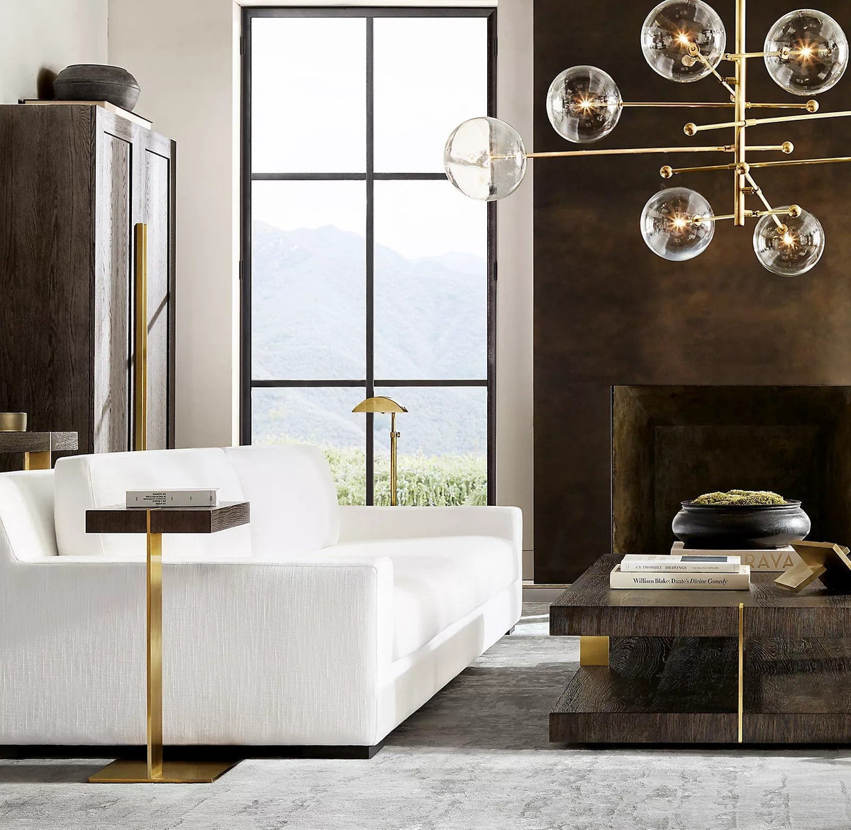 Orbit Contemporary Glass Chandelier