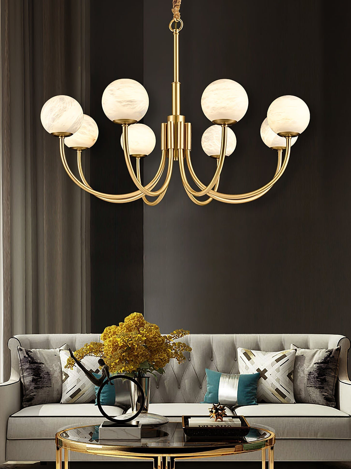 Chandelier Alabaster Luxury