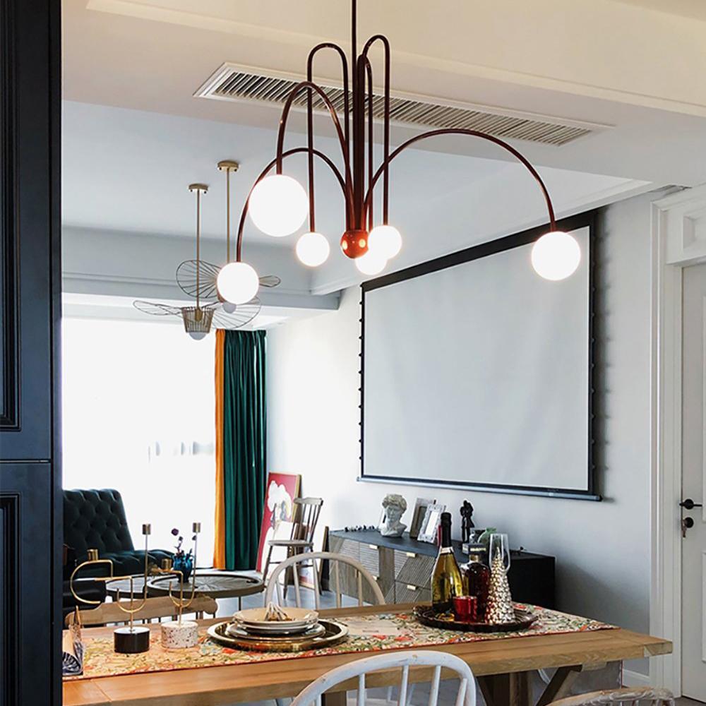 Rivorora Chandelier Globe Modern
