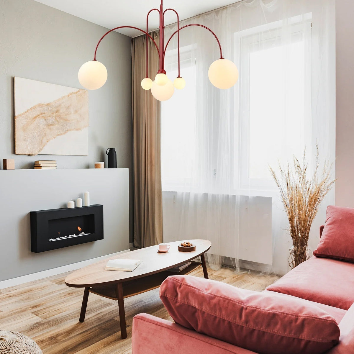 Rivorora Chandelier Globe Modern