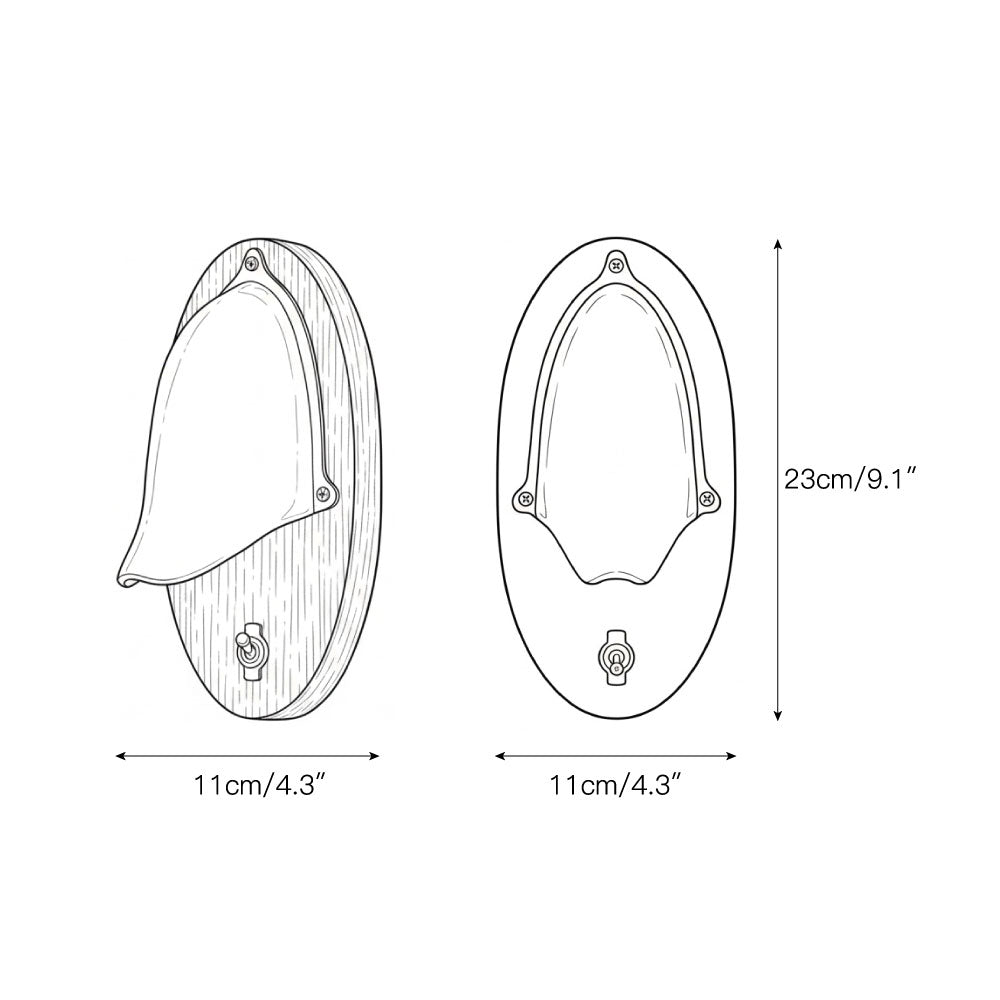 Aurev Ovale Wall Lamp