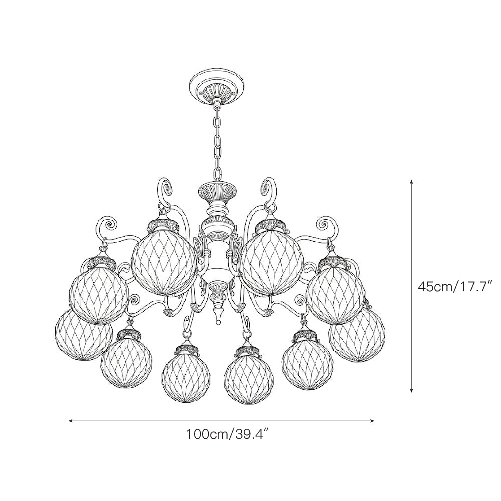Orianena Classical Brass Chandelier