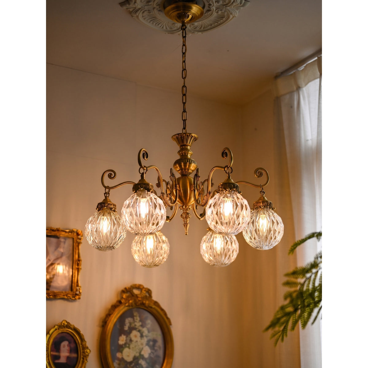 Orianena Classical Brass Chandelier