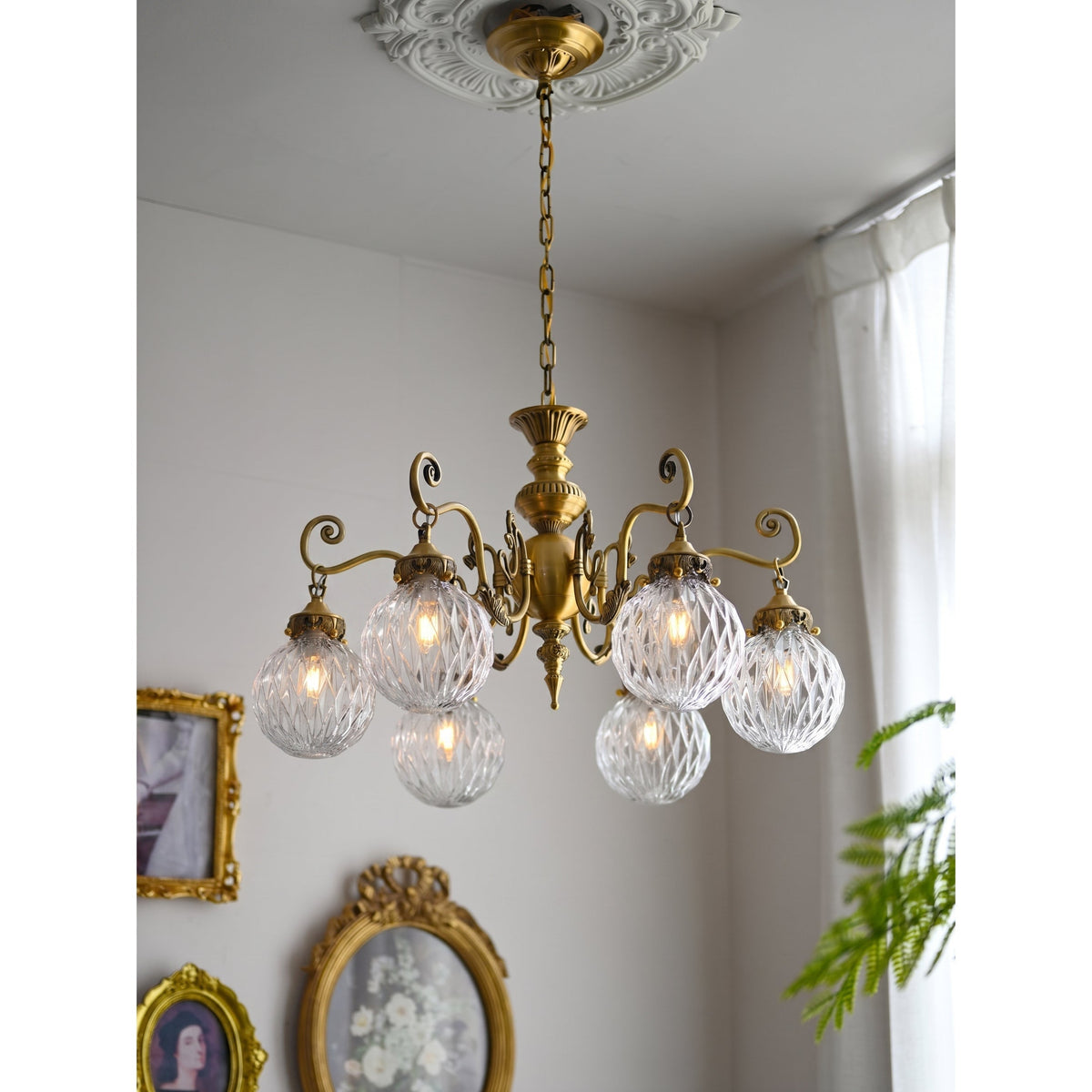 Orianena Classical Brass Chandelier