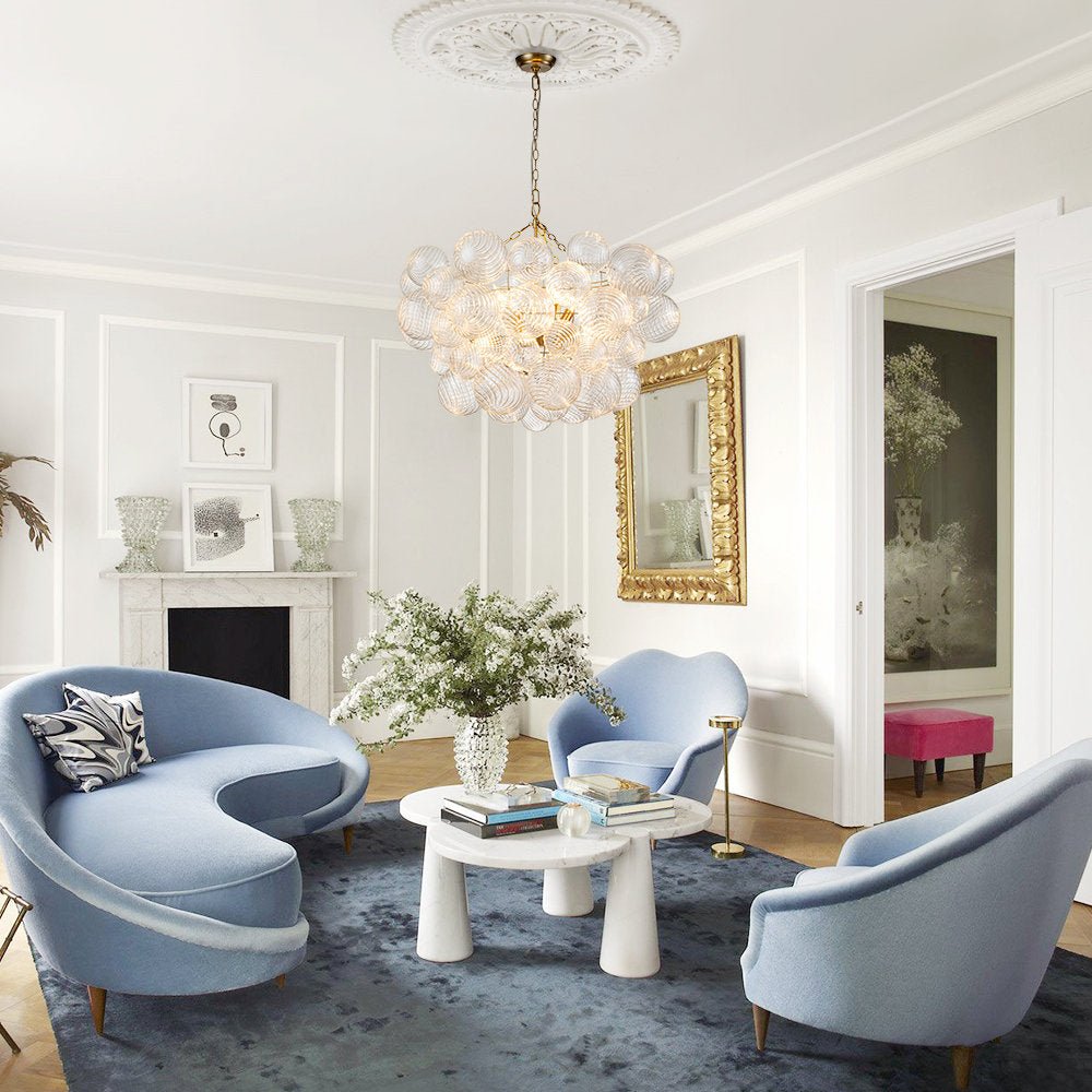 Ben Chandelier Glass Ball Bubble Modern