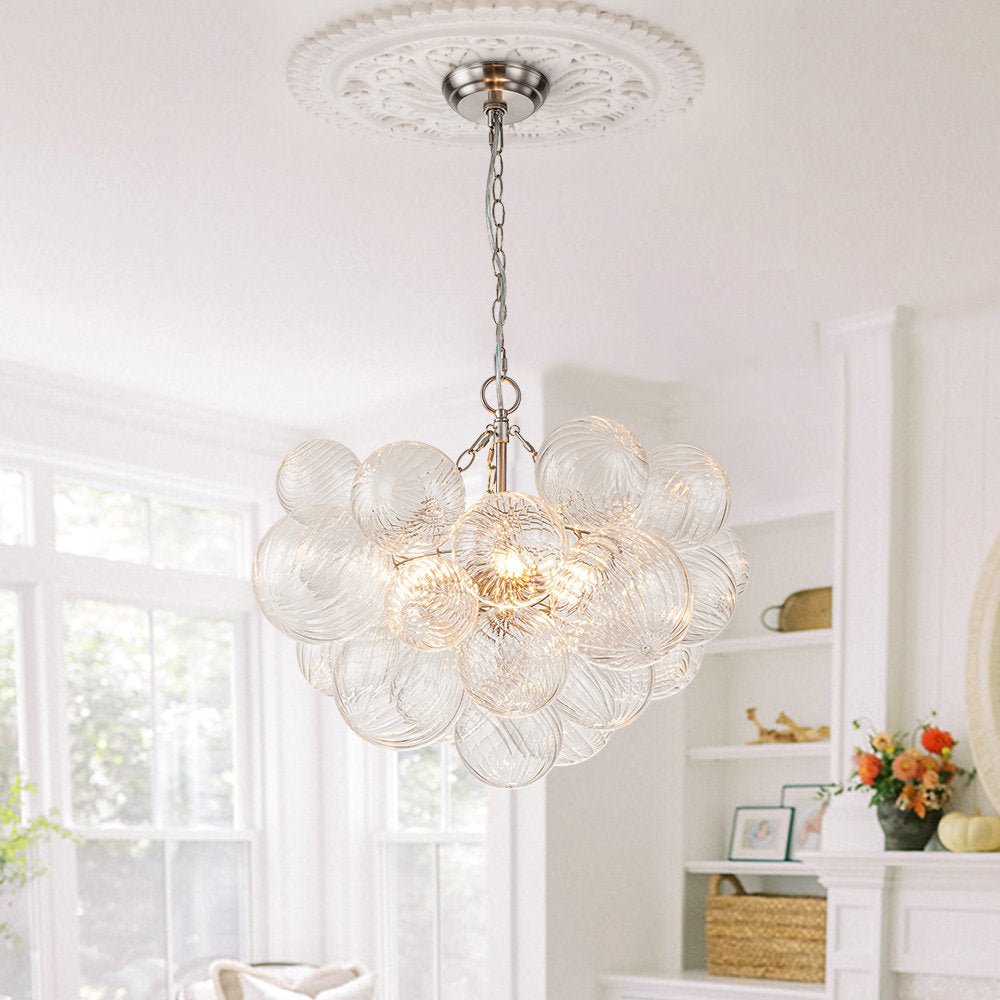 Ben Chandelier Glass Ball Bubble Modern