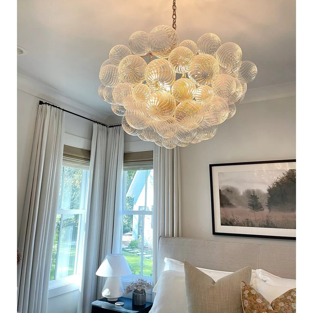 Ben Chandelier Glass Ball Bubble Modern