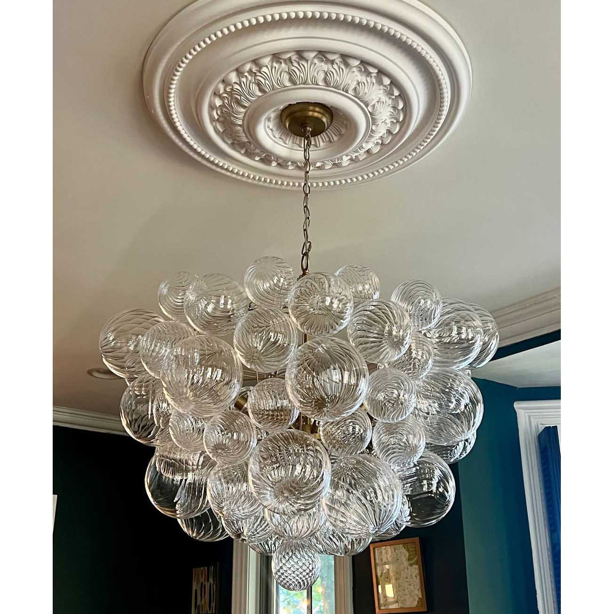 Ben Chandelier Glass Ball Bubble Modern