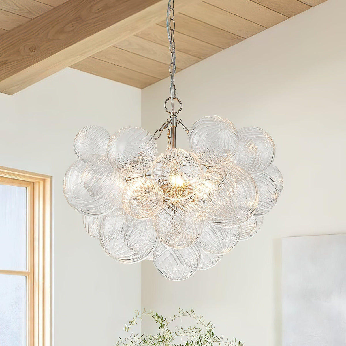 Ben Chandelier Glass Ball Bubble Modern