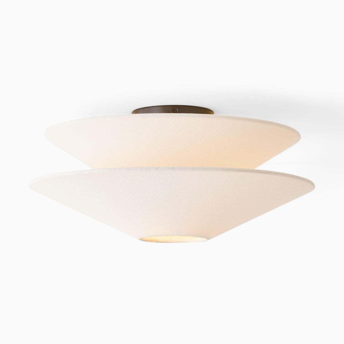 Rivesal Ceiling Light Double Cone Fabric