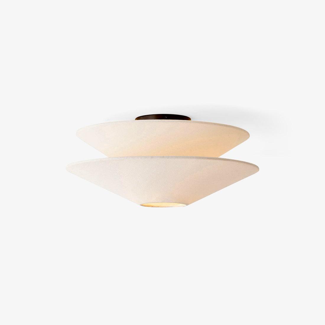 Rivesal Ceiling Light Double Cone Fabric