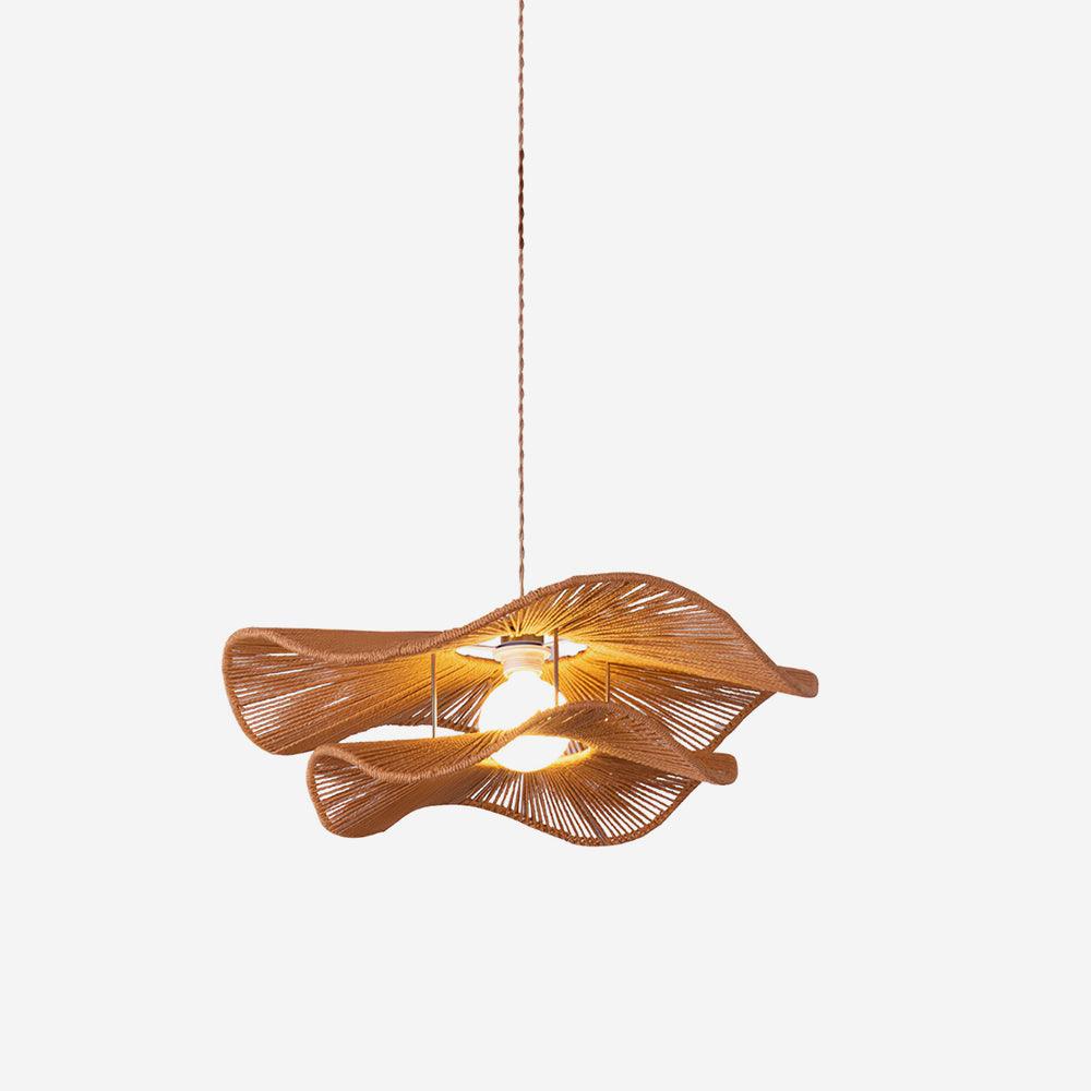 Solin Wave Rattan Pendant Light