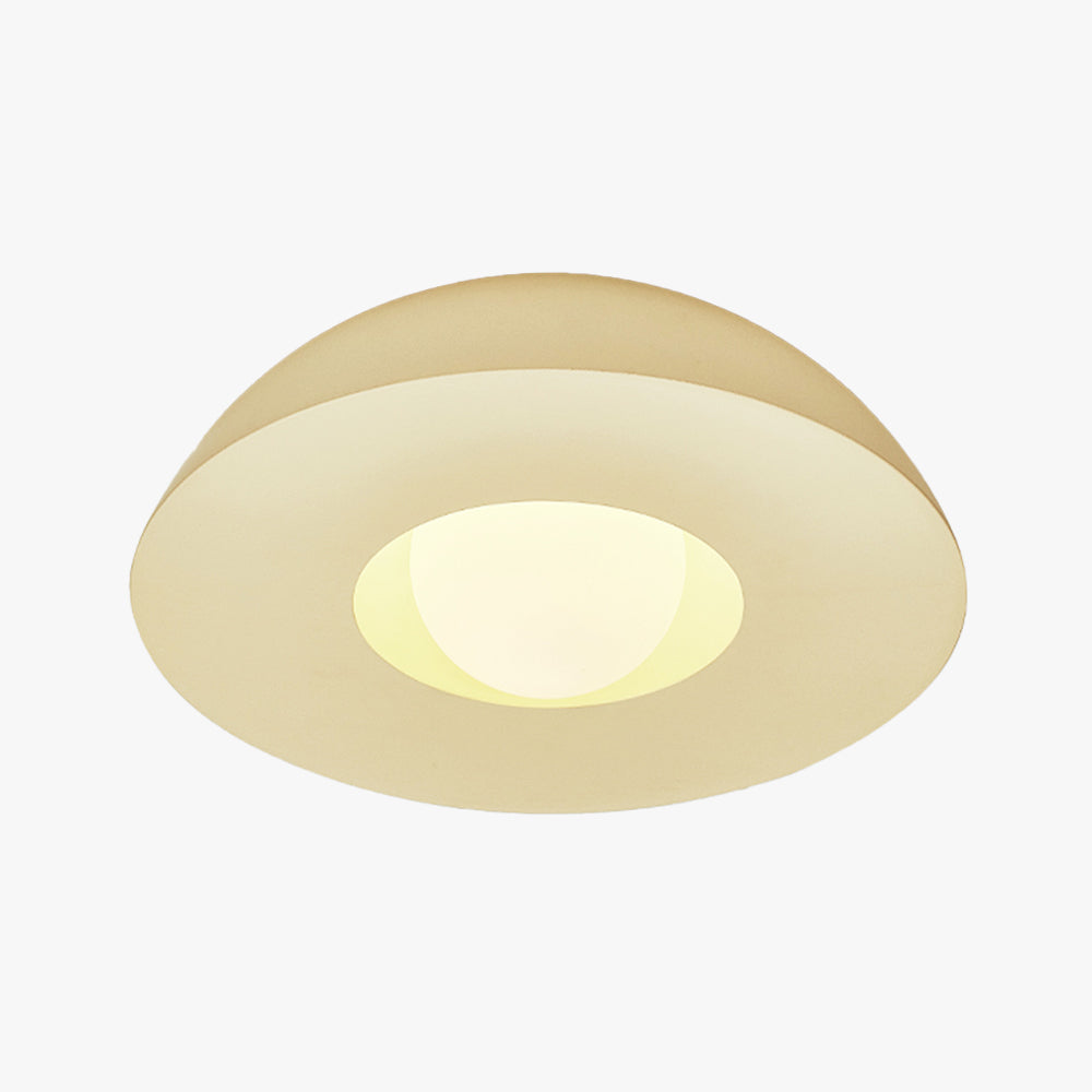 Pivoluma LED Indoor Wall Lamp Milky Coffee Glass Living Room
