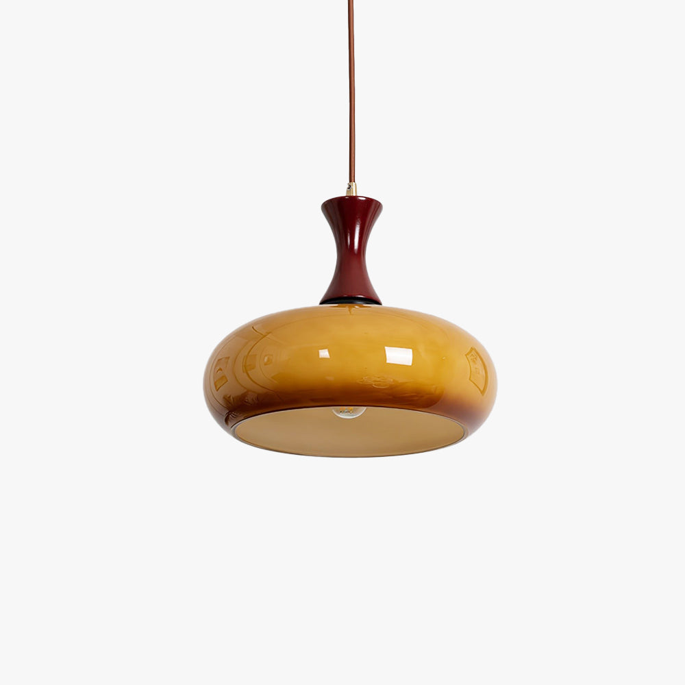 Kuposomi Vintage LED Glass Pendant Light Living Room