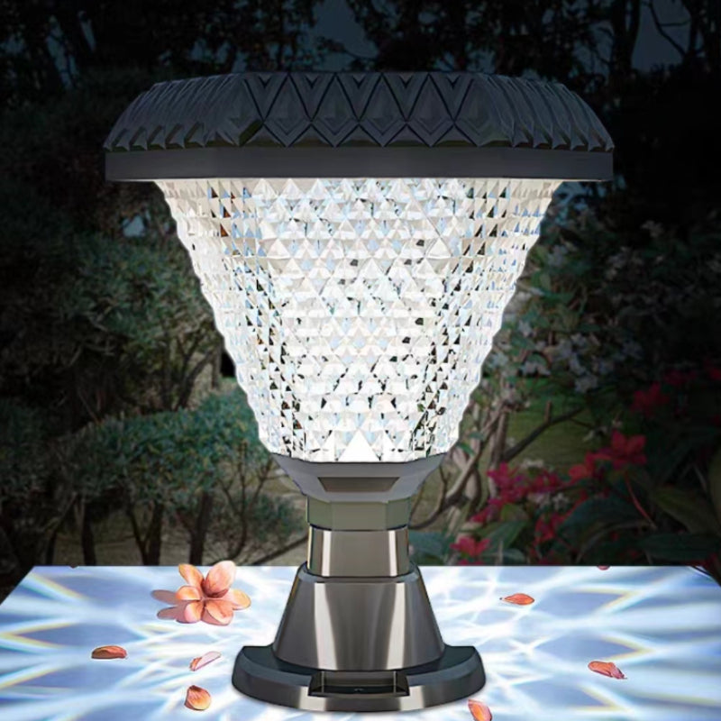Ravurim Modern Geometry Outdoor Floor Lamp, Black