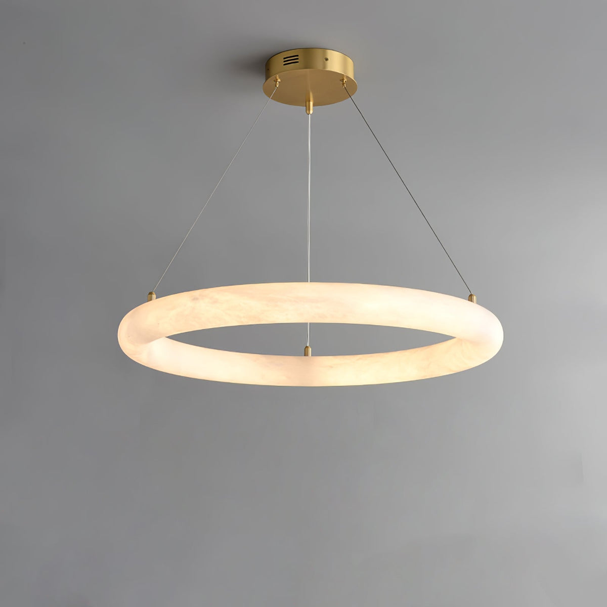 Erzorila Circular Alabaster Pendant Light