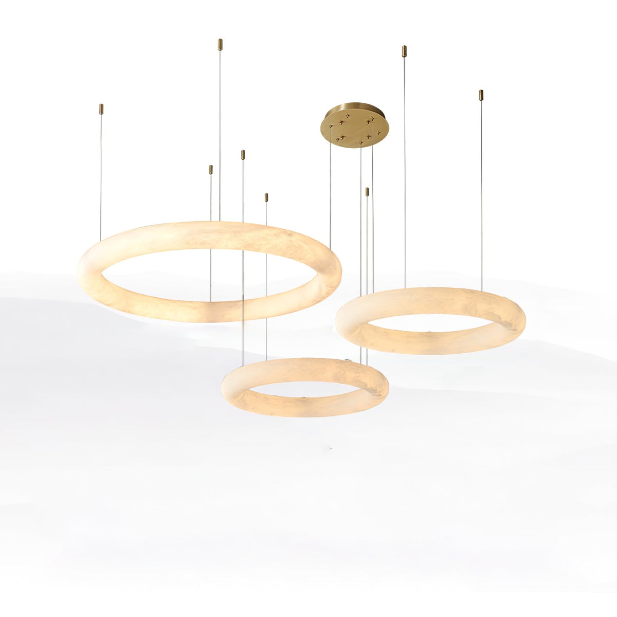 Erzorila Circular Alabaster Pendant Light