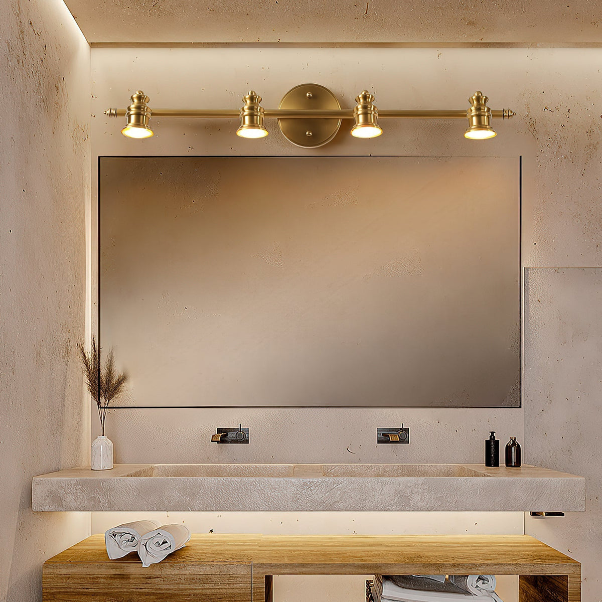 Corten Brass Wall Lamp