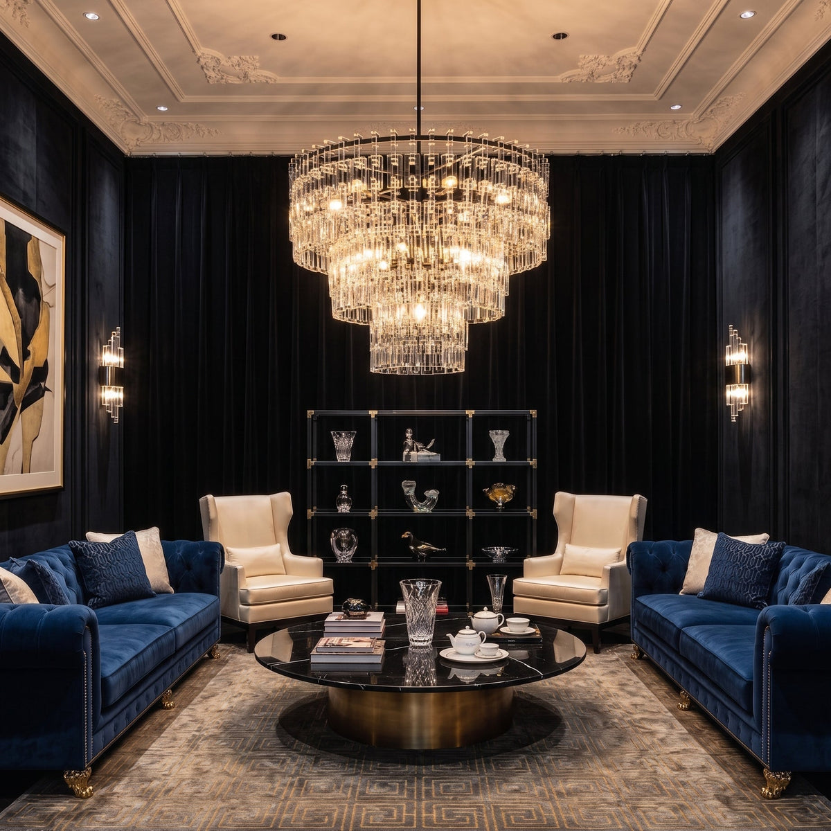 Elyelira Geometric Crystal Chandelier
