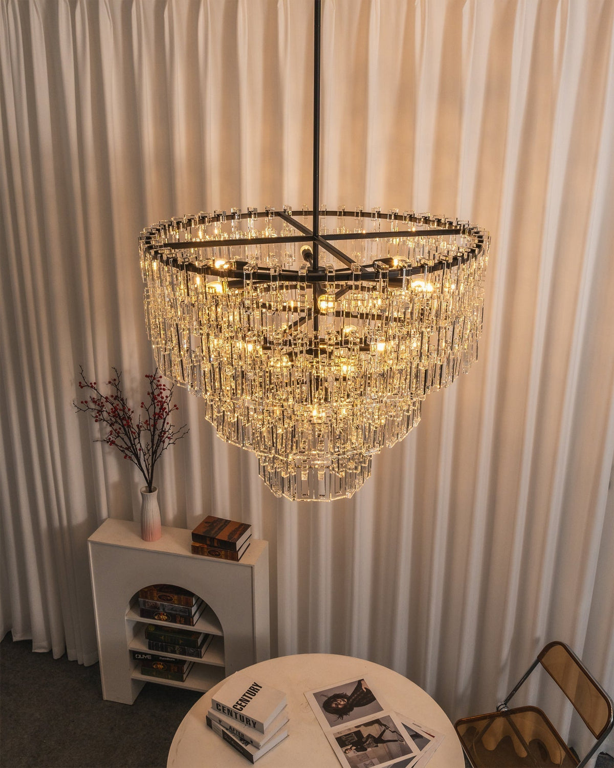 Elyelira Geometric Crystal Chandelier