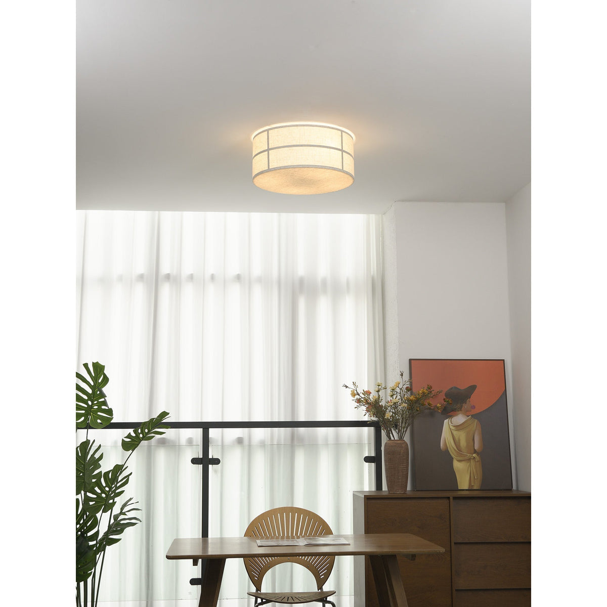 Hashira Japandi Metal Ceiling Lamp