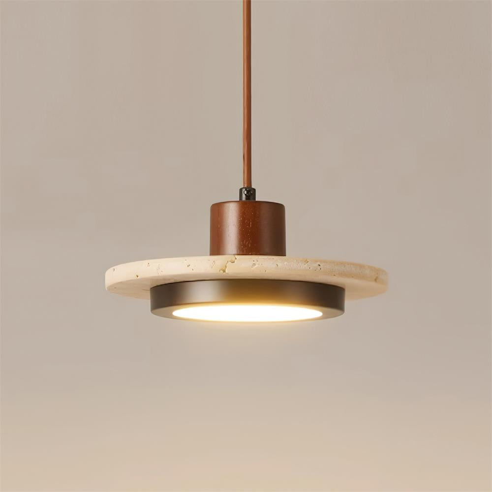 Valen Travertine LED Pendant Light