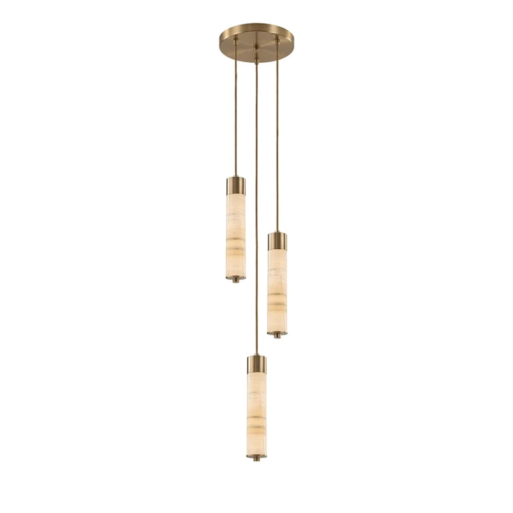 Harvenstone Alabaster Column Chandelier