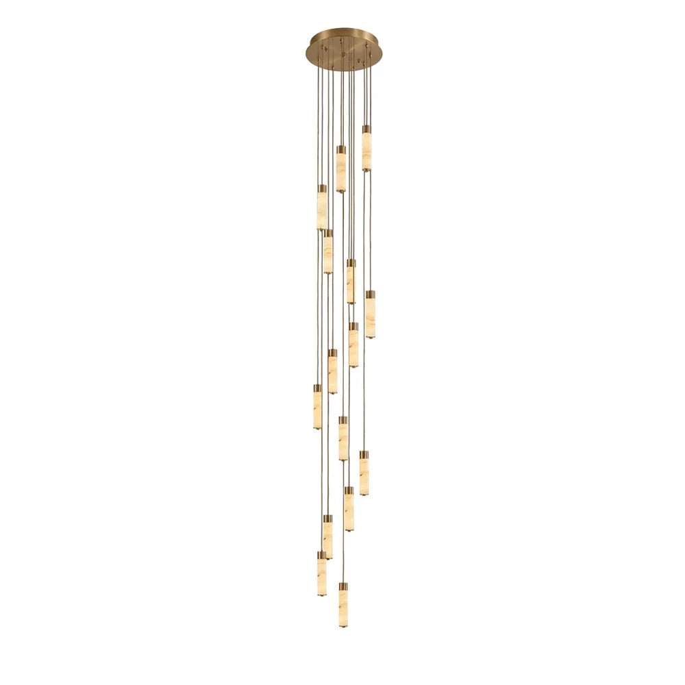 Harvenstone Alabaster Column Chandelier