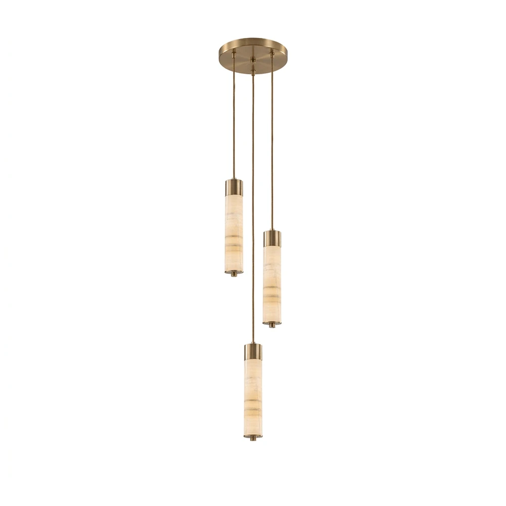 Harvenstone Alabaster Column Chandelier