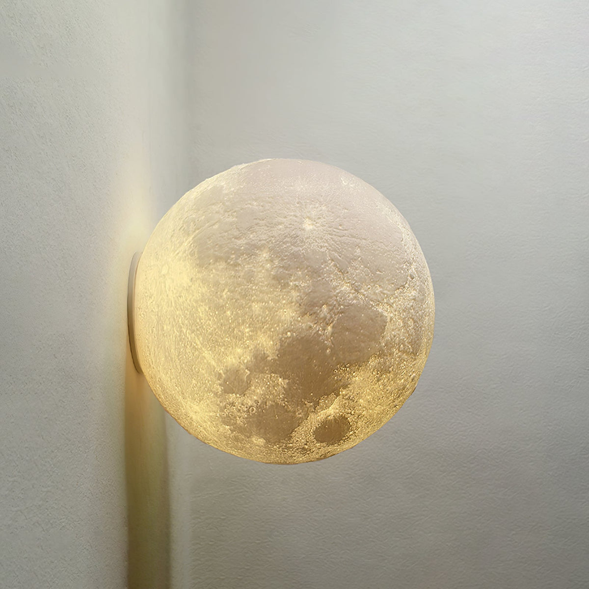Brivel Nordic Art Moon 3D Plastic Wall Lamp