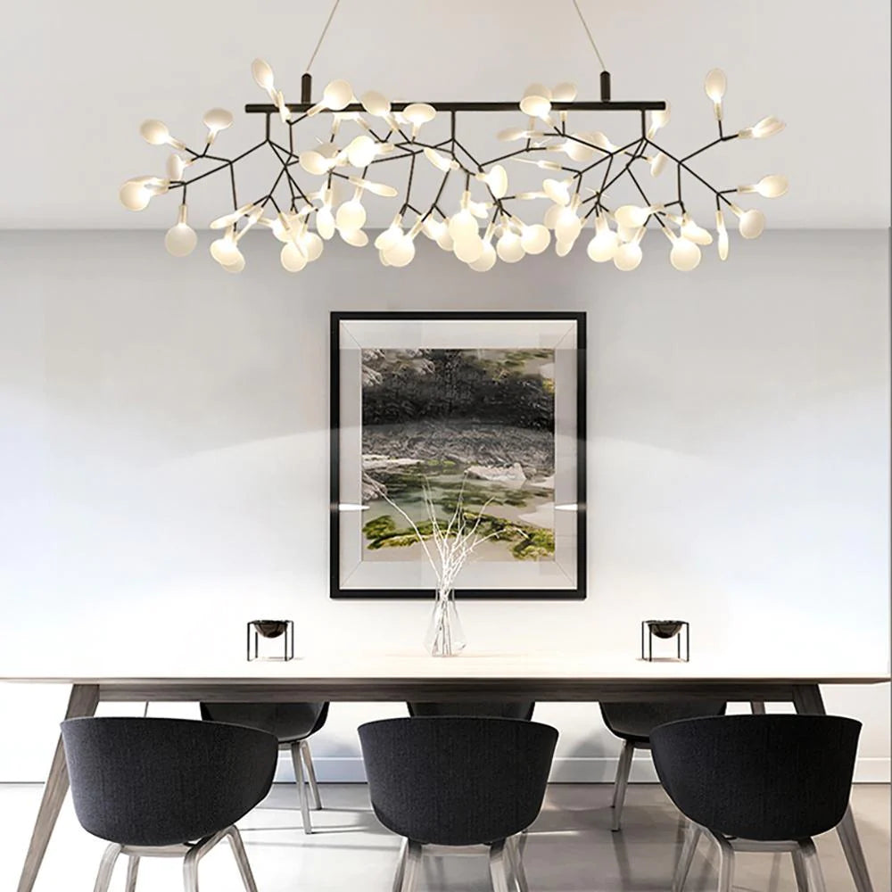 Hovepit Unique Sputnik Art Deco Firefly Chandelier. Living Room/ Bedroom