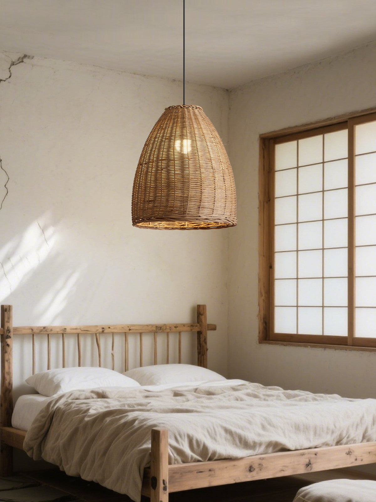 Jarrowcombe Woven Rattan Pendant Lamp