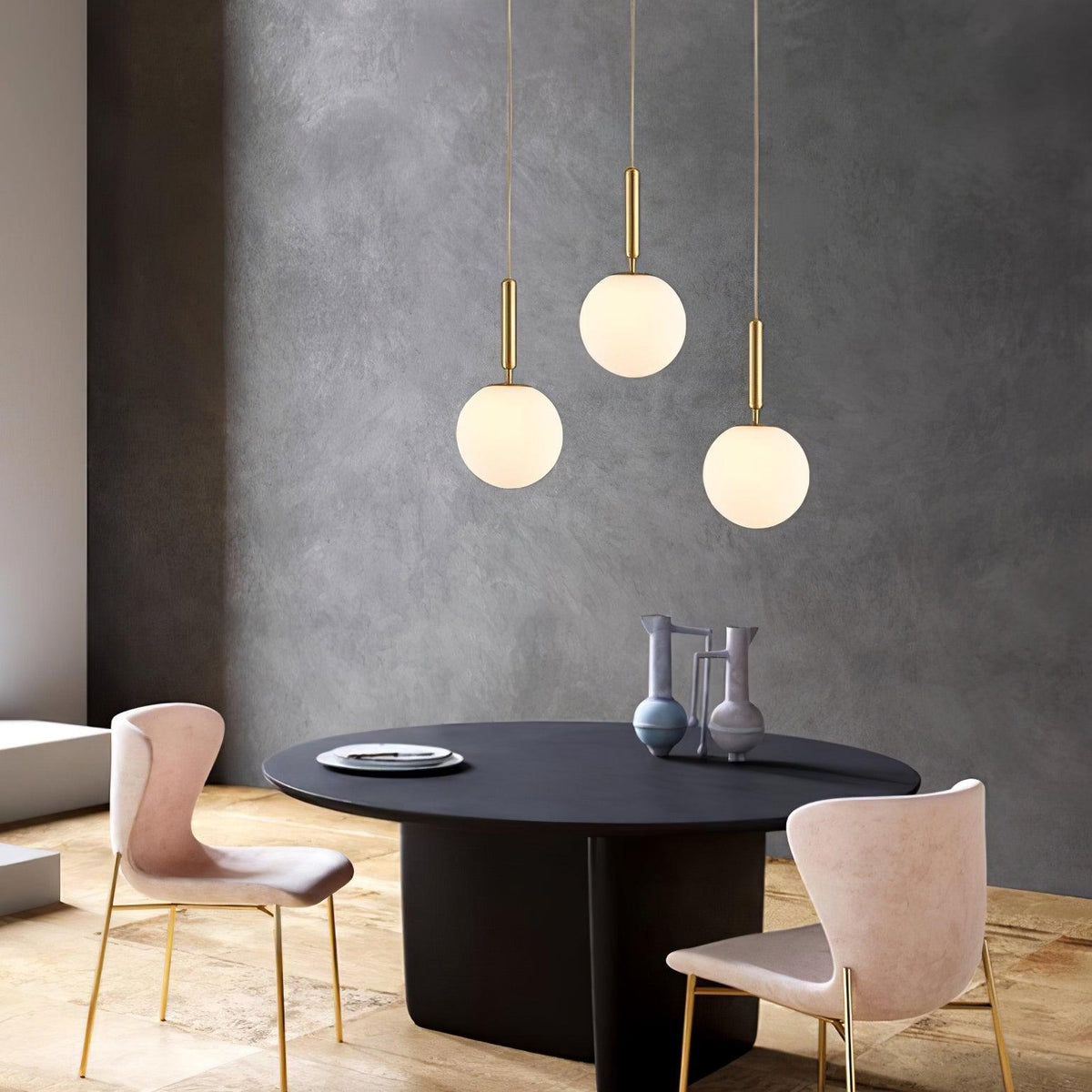 Orbita Minimalist Brass Pendant Light