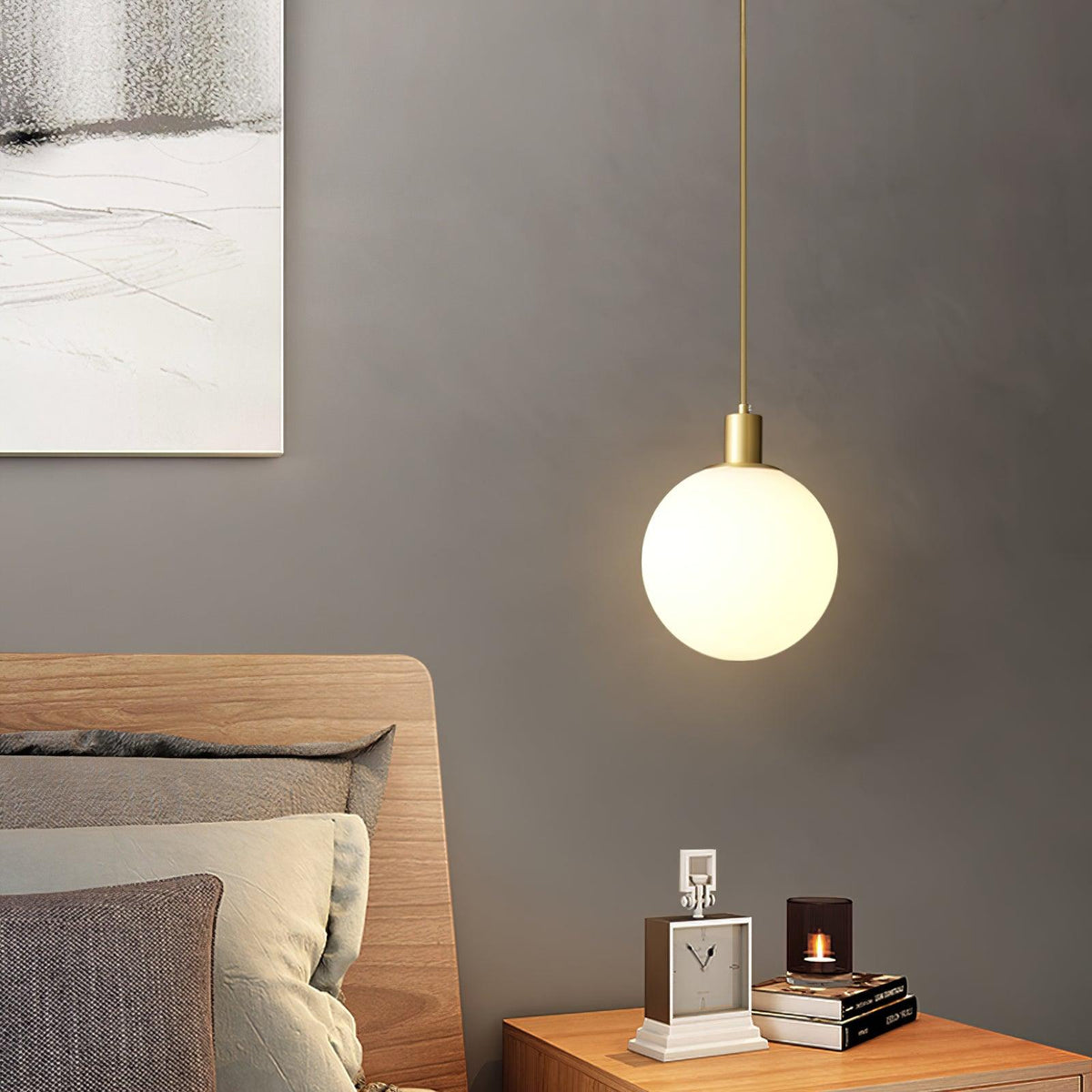 Orbita Minimalist Brass Pendant Light
