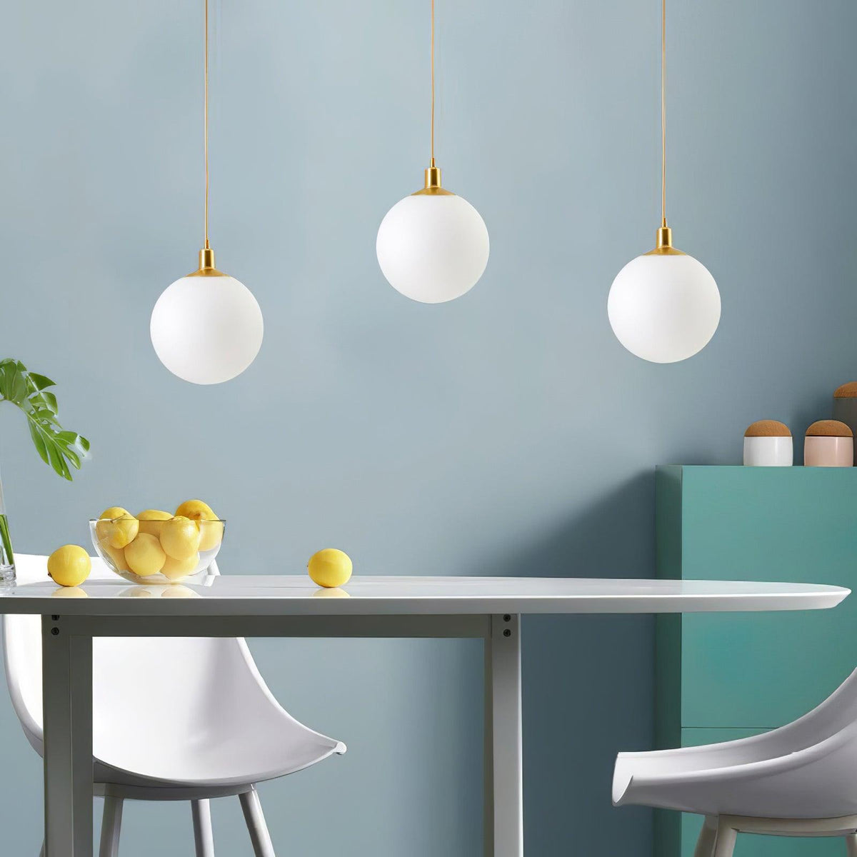 Orbita Minimalist Brass Pendant Light