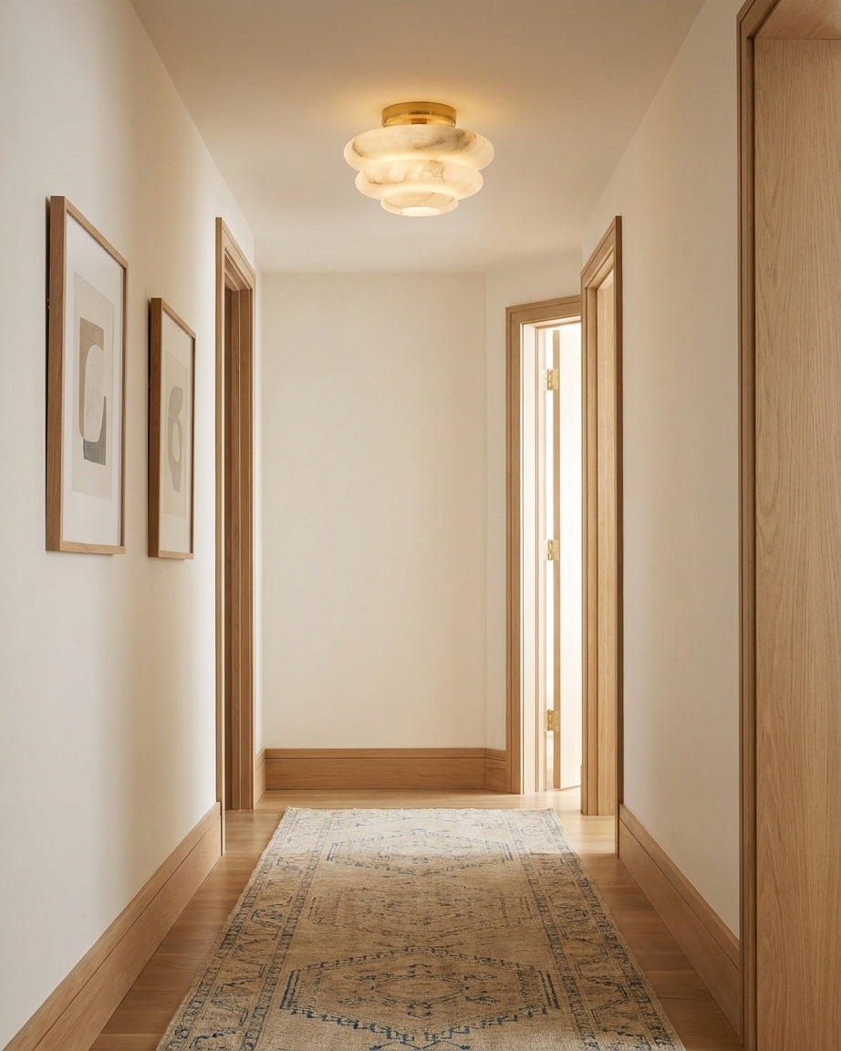 Nivueria Alabaster Flush Mount