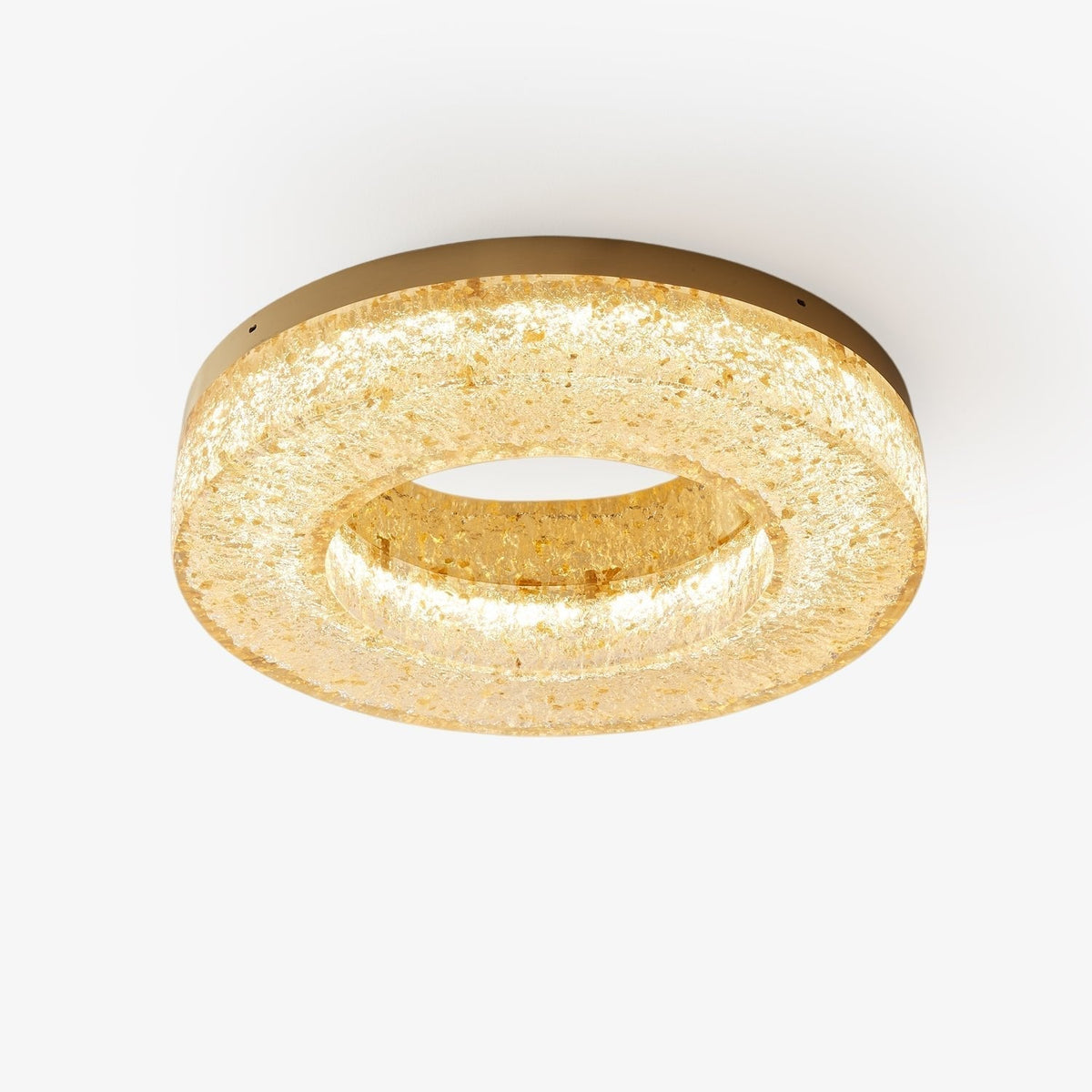 Dovira Ice Crack Circle Resin Ceiling Lamp